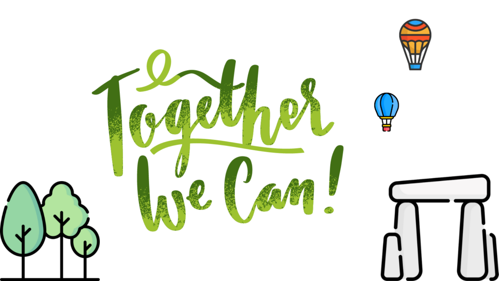 Blog post image with the text, together we can